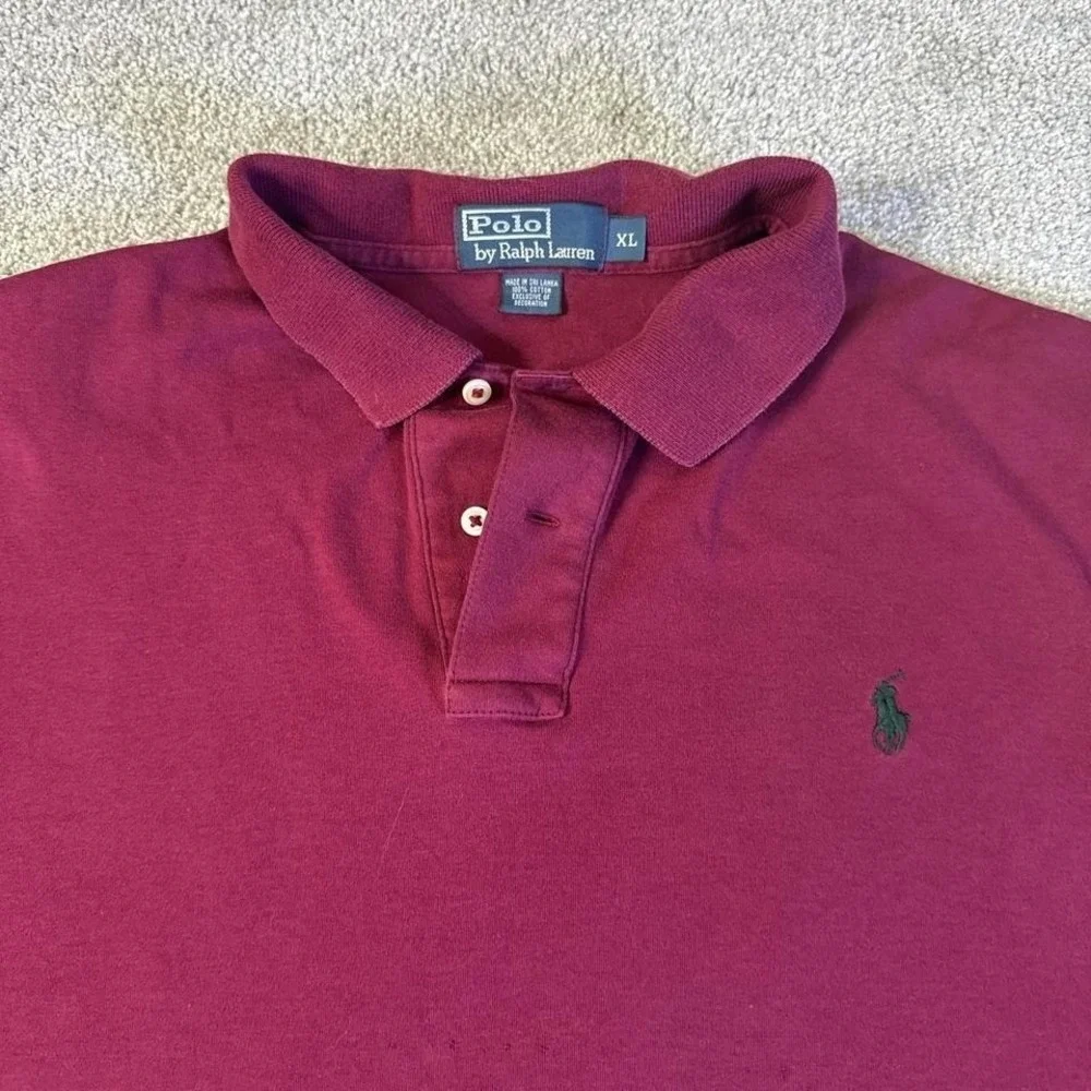 Vintage 90s Polo Ralph Lauren Long Sleeve Shirt XL 100% Cotton